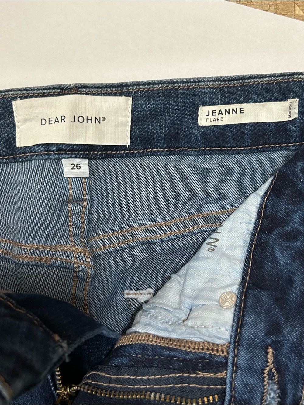 Dear John brand Jeanne high-rise cropped flare jeans - Picture 3 of 7